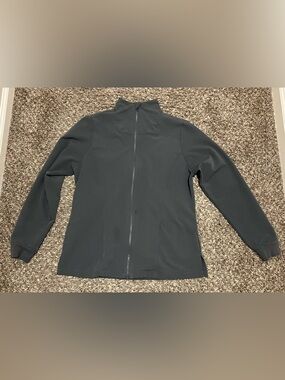 Mandala Pewter Gray Scrub Jacket Size Small